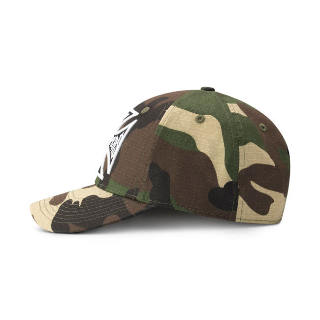 West Coast Choppers OG Cross Ripstop Roundbill Hat Camo