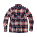 West Coast Choppers Rigid Flannel Shirt Orange Brown / S  - Customhoj