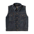 West Coast Choppers x 13 1/2 Dominator RAW Denim Motorcycle Vest Denim / S  - Customhoj