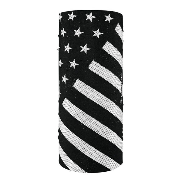 Zanheadgear Motley Tube Polyester Black & White Flag