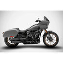 Zard EC Euro 4/5 Approved Overlapped Slip-On Mufflers for Harley Softail 18-24 Low Rider FXLR / S / ST / Matte Black  - Customhoj