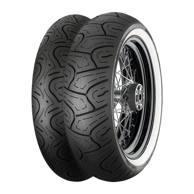 CONTINENTAL Däck 16" 130/90-16 67H White Wall Continental ContiLegend Framdäck MC 16" Customhoj