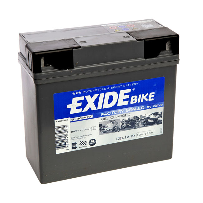 Exide Batteri AGM/Gel Exide Factory BMW Batteri. Gel charged 12V/19Ah Customhoj