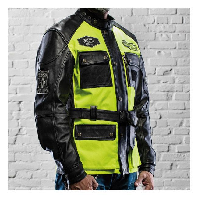 HOLY FREEDOM Jacka Holy Freedom Quattro Vision Skinnjacka Svart/Fluo Gul Customhoj