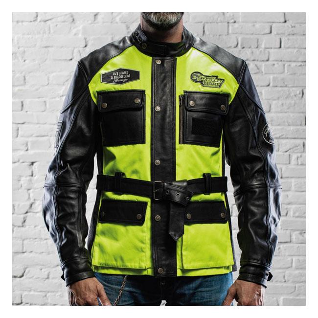 HOLY FREEDOM Jacka Holy Freedom Quattro Vision Skinnjacka Svart/Fluo Gul Customhoj