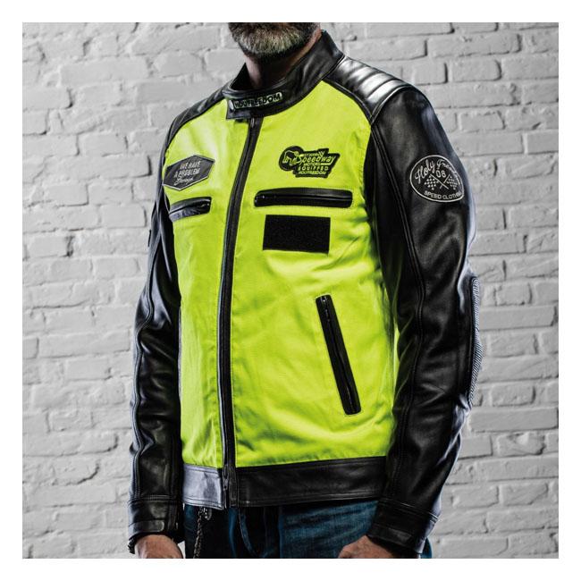 HOLY FREEDOM Jacka Holy Freedom Zero Vision Skinnjacka Svart/Fluo Gul Customhoj