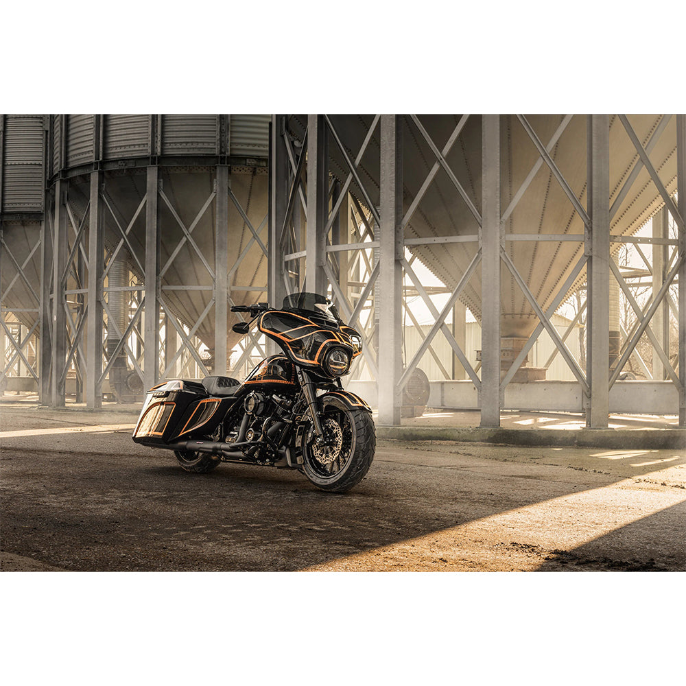 Custom Flow Killer Custom Flow 2 Stretched Gas Tank & Side Cover Kit Touring 09-13