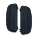 Kuryakyn Floorboards Harley 86-17 FL Softail; 12-16 Dyna FLD Switchback; 83-21 Touring; 09-21 Trikes / Black Kuryakyn Heavy Industry Rider Floorboards for Harley Customhoj