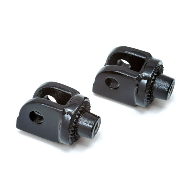 Kuryakyn Kuryakyn Adapters CB1000R 11-16 / Front / Gloss Black Kuryakyn Splined Footpeg Adapters for Honda Customhoj