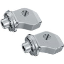Kuryakyn Kuryakyn Adapters Chieftain, Chieftain Limited, Chieftain Classic Limited, Chieftain Dark Horse, Chief, Chief Classic, Chief Vintage, Chief Dark Horse, Challenger, Springfield Darkhorse 14-20 / Rear / Chrome Kuryakyn Splined Footpeg Adapters for Indian Customhoj