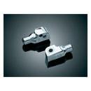 Kuryakyn Kuryakyn Adapters FZ6/R 09-16 / Rear / Chrome Kuryakyn Tapered Footpeg Adapters for Yamaha Customhoj