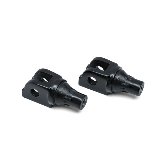 Kuryakyn Kuryakyn Adapters Softail 18-21; 20-21 LiveWire / Front / Gloss Black Kuryakyn Tapered Footpeg Adapters for Harley Customhoj