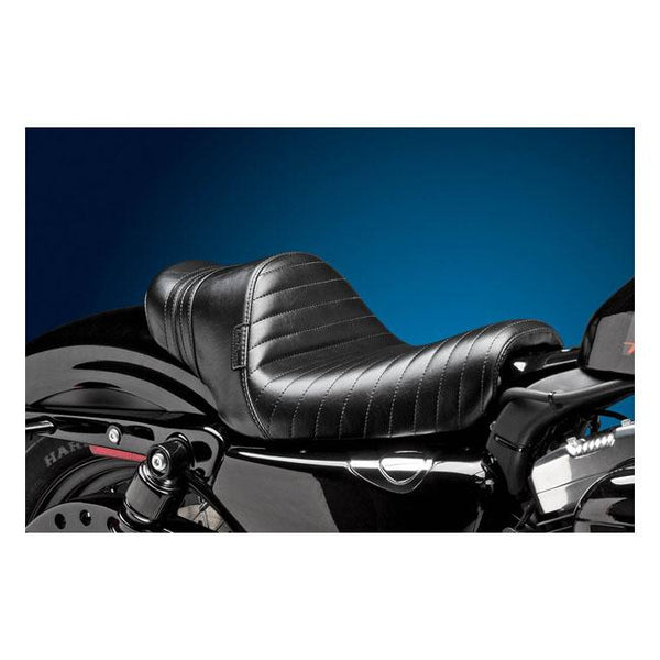 Le Pera HD Sportster sadlar Le Pera Stubs Spoiler Solo Sadel. Black Pleated XL 04-21 Customhoj