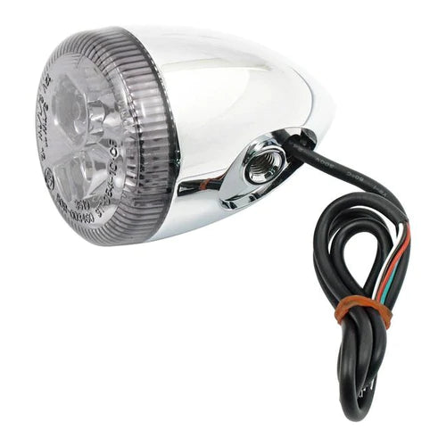 MCS 3 in 1 bakljus 3-1 LED Bullet Bakljus/Blinkers Krom Amber Customhoj