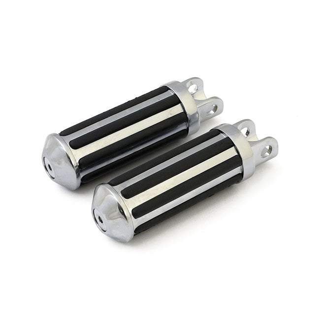 Rubber Inlay For Guide Rails Rail Footpegs Large Diameter with Rubber Inlays for Harley
