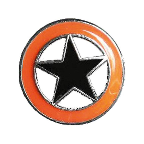 MCS Pin Lone Star Pin, Orange Svart Customhoj