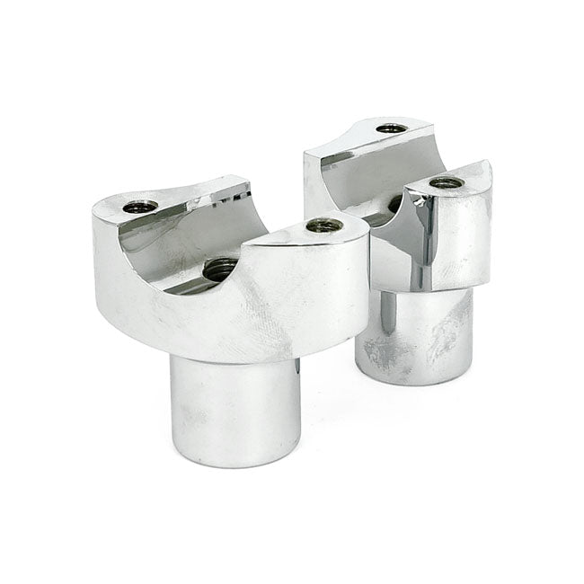 OEM Style Forged Aluminium Straight Handlebar Risers without Top Clamp