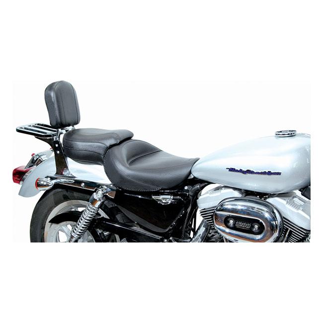 MUSTANG HD Sportster sadlar Mustang Standard Touring Sadel XL 04-21 2.2/3.3 Gal Customhoj