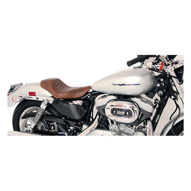 MUSTANG HD Sportster sadlar Mustang Wide Tripper Solo Sadel Brun DMD XL 04-21 Customhoj