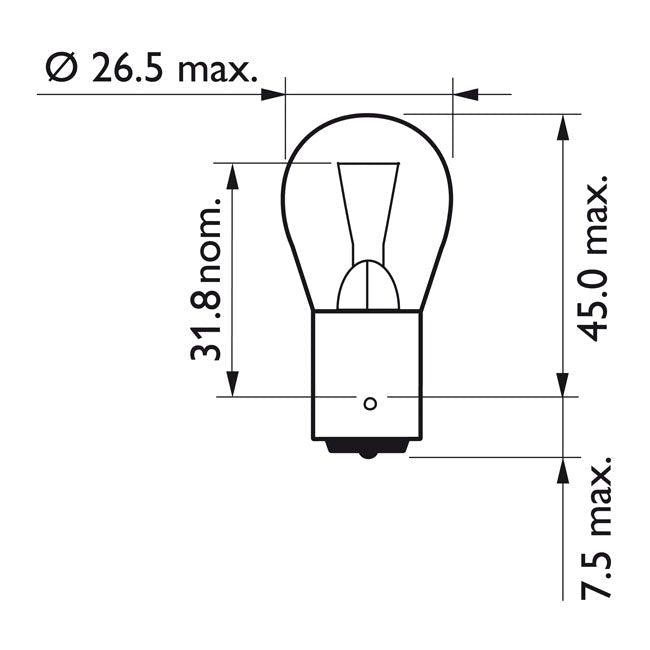 PHILIPS PY21W Philips VisionPlus PY21W Customhoj