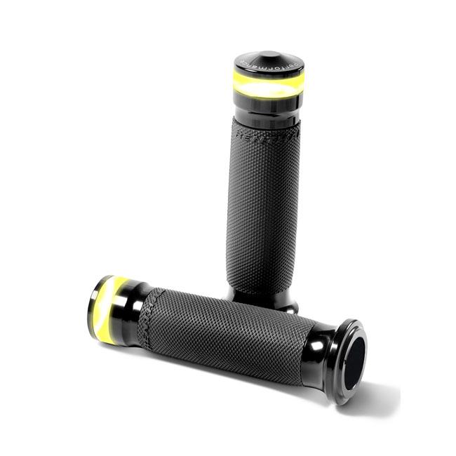 PM Contour Vision LED Turn Signal Motorcycle Grips HD TBW