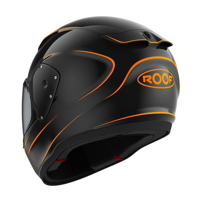 Roof Integralhjälm Roof RO200 Neon Hjälm Black/Orange Customhoj