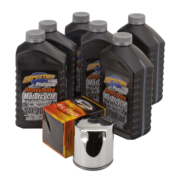 Spectro Synthetic Service Kit Oils & Filter for Harley