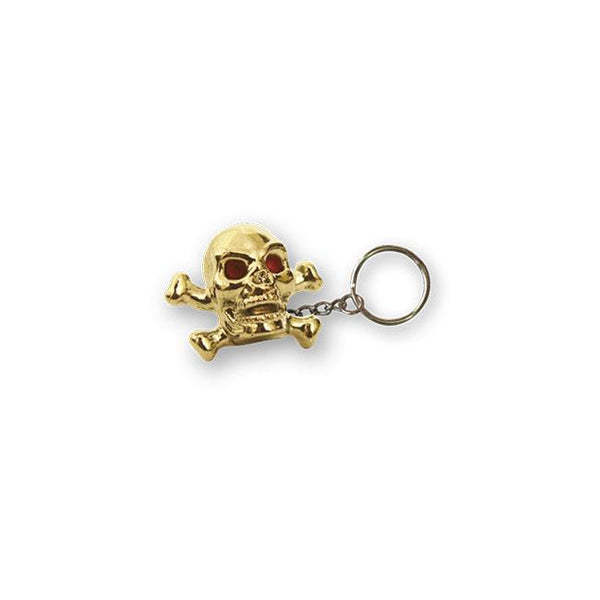 TRIKTOPZ Nyckelring Triktopz Skull N Bones Nyckelring Guld Customhoj